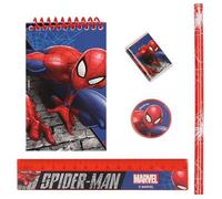 Set scolastico, materiale scolastico, corredo scolastico - 5 pezzi (Marvel Spider-Man)