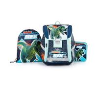 Set scolastico Premium Light dinosauro - zaino, sacca e astuccio