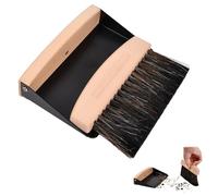 Set Scopa E Paletta da Tavolo, Mini Paletta E Scopa A Mano, Spazzola da Tavolo Magnetica In Legno, Set di Spazzole da Tavolo Piccole Per La Pulizia di Tavoli, Polvere E Sporco