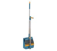 Set scopa e paletta - Set paletta e spazzola con manico lungo |Spazzola rotante a 180 gradi | Paletta per la polvere domestica con denti a pettine | Paletta e scopa per la casa per interni ed esterni