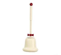 Set Scovolino WC蹲式 - Lungo Ergonomico per Angoli Difficili, Testina Flessibile in Silicone, Base con Drenaggio, (white)