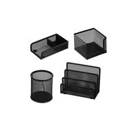 Lebez 1424-N Set Scrivania in Rete, Nero