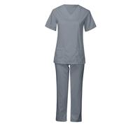 Set scrub da donna Top da infermiera, pantaloni con tasche Top e pantaloni