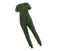 Set scrub da donna, top morbido, resistente, atletico, lavabile in lavatrice