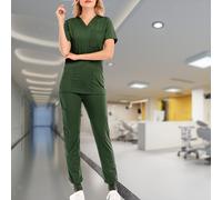 Set scrub da donna, top morbido, resistente, atletico, lavabile in lavatrice