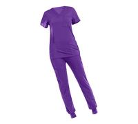 Set Scrub Da Donna Traspirante Con Multi Tasche Scollo A V Abbigliamento Da