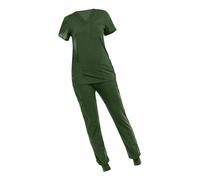 Set scrub per donna, abbigliamento da lavoro da infermiera, atletico,