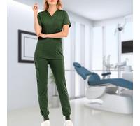 Set scrub per donna, abbigliamento da lavoro da infermiera, atletico,