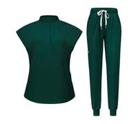 Set scrub uniforme da donna, top e pantaloni lavabili per Beauty Pet Shop