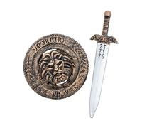 Set Scudo E Spada Gladiatore Smiffys Greco Roman Party Accessorio Carnevale