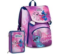 Set Scuola 2 Pezzi Per Stitch Seven Fan Zaino Scuola Elementare Bambina Astuccio