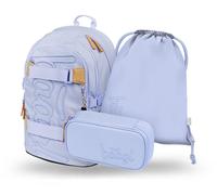 Set scuola Lilac: zaino, astuccio, sacchetto