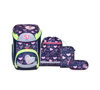 SJ Gang - Set Scuola UPDOWN BOX REFLECTIVE HEARTLY MIX -Zaino ergonomico astuccio, portapenne, sacca