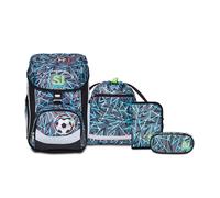 Sj Gang Set Scuola UPDOWN BOX - THUNDERCHECK - Zaino Scuola Multiscomparto Ergonomico + Astuccio Totalmente Accessoriato + Portapenne Scuola con Organizer Interno + Sacca Sportiva