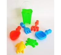 SET SECCHIELLO PALETTA RASTRELLO FORMINE SETACCIO SABBIA GIOCO SPIAGGIA MARE BIM