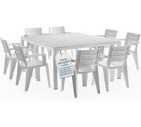 Set Sedie e Tavolo da Giardino in Plastica Varie composizioni per Esterno Bica
