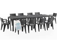 Set Sedie e Tavolo da Giardino in Plastica Varie composizioni per Esterno Bica