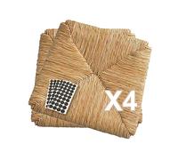 SET SEDUTE PAGLIA Seduta Sedile Ricambio Telaio Fondo per Sedie Impagliate Sedia Venezia, Pisa, Paesana, Vari Modelli + FELTRINI OMAGGIO (4, Telaio Paglia [mod. 996])
