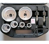Set seghe a corona per calcestruzzo e piastrelle 22-73 mm. 9 pz