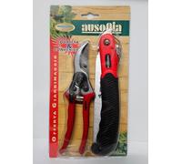 SET SEGHETTO TURBO MANICO-ANTISCIVOLO+FORBICE VIGNA IN ALLUMINIO 2 IN 1 AUSONIA