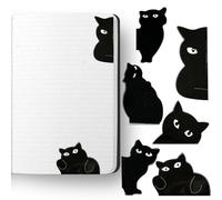 Set Segnalibri Gatto - Clip Magnetiche Per Pagine Gatto Nero, Simpatici Segnalibri Per Libri | Per La Lettura A Tenuta Forte Per Studenti, Insegnanti, Amanti Dei Libri, Pianificatore Di Roma