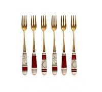 Set Sei Forchettine Old Gold Connubio Brandani 52380 Condizione:Nuovo