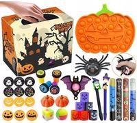 Set sensoriale antistress Halloween Fidget Pop It giocattolo