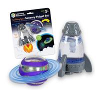 Set sensoriale ""Soothing Space"" di Learning Resources, giocattolo spaziale, giocattolo a razzo, giocattolo sensoriale ""Fidget Toy"", contenitori s