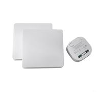 Set senza fili per interruttore della luce, autogenerante, senza fili (C) | La pressione genera elettricità, nessuna batteria necessaria, ecologica, non richiede manutenzione, facile da usare