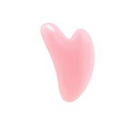 Set separato con rullo for massaggio facciale, foglio raschiante in cristallo rosa (Color : Pink Guasha tablets)