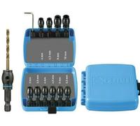 SET SERIE 10 PORTA PUNTE PUNTA ATTACCO 1/4'' CAMBIO RAPIDO PER TRAPANO ACCIAIO