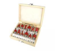 SET SERIE 12 FRESE PER LEGNO CODOLO Ø 6 mm PER FRESATRICE FRESA A PANTOGRAFO