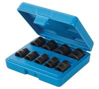 SET SERIE 9PZ CHIAVI A BUSSOLA INSERTI METRICI ESAGONALI AD IMPATTO 3/8" SILVER.