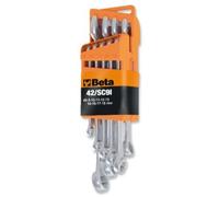 Set Serie di 9 chiavi combinate 8-19mm Beta 42NEW/SC9I-E con supporto