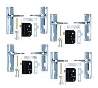Set serratura a leva maniglie maniglia porta bloccabili con 2 chiavi +...