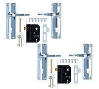 Set serratura a leva maniglie maniglia porta bloccabili con 2 chiavi +...