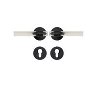 Set serratura for porta in ottone acrilico stile moderno, leva interna for camera da letto e bagno, doppie porte in legno, passaggio fittizio for la privacy(Dummy-ACR-QBCF)