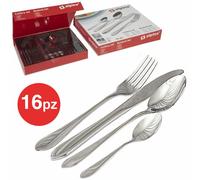 Alpina Posate per 4 Persone / 16 Pezzi-coltelli, forchette, cucchiai, cucchiaini-Acciaio Inossidabile, One Size