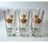 Set Servizio da 6 bicchieri Caffe' Borghetti - New old stock - Decorato