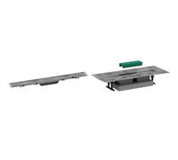 Set set di montaggio Hansgrohe uBox Universal 56019180, elemento esterno dello scarico Hansgrohe RainDrain Rock 56032000