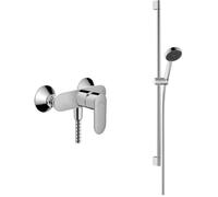 Set set doccia Hansgrohe Activera Select S 28046000, rubinetto per doccia Hansgrohe Vernis Blend 71640000