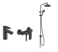 Set set doccia Hansgrohe Vernis Blend 26272670, rubinetto per doccia Hansgrohe Vernis Blend 71640670, 71580670