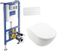 Set set vaso WC con copriwater Villeroy & Boch Subway 3.0 4670TSR1, modulo di installazione Villeroy & Boch ViConnect 92242700, 92249068