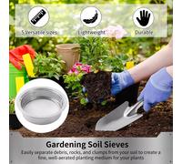 Set setaccio per terreno in rete intercambiabile realizzato in robusto acciaio i