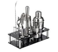 Set Shaker Cocktail Set Shaker Per Cocktail Kit Barista Boston Con Supporto Strumenti Bar Per Accessori Mixer Bevande Casa Bar Festa(350ml)