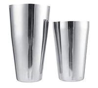 Set shaker per cocktail Expert | Utensili per miscelare barre in acciaio inossidabile 18/8 | Shakery Boston & Cobbler per baristi / bar casalinghi / feste | Sicuro - (800/600 ML)