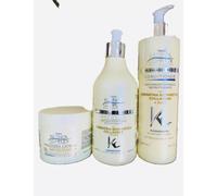 set shampoo balsamo maschera capelli con cheratina biomimetica e collagene