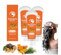 Set shampoo e balsamo alla curcuma e al collagene, volumizzante e ispessente senza solfati per tutti i tipi di capelli, formato da viaggio, arricchito con biotina e olio di cocco, 100g (3 pezzi)