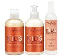 Set shampoo e balsamo SheaMoisture KIDS, spray districante extra-nutriente al mango e carota + al cocco e ibisco per bambini, 8 fl oz (set da 3 p