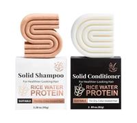 Set Shampoo e Balsamo Solidi al Rosmarino e Biotina - Per Capelli Più Forti e Folti, Uso Quotidiano, 91 g + 78 g, Shampoo Solidi Volumizzante e Rinforzante